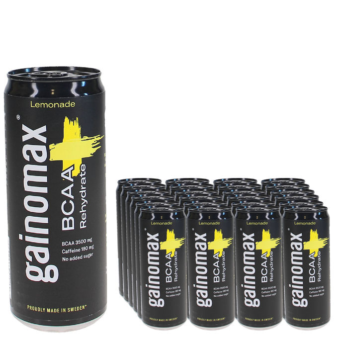 Läs mer om Gainomax Energidryck BCAA Rehydrate Citron 24-pack
