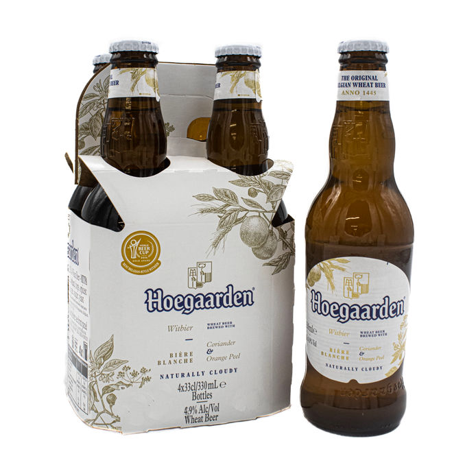 Hoegaarden Belgian Wheat Beer 4.9 ABV 4 x 330ml, 330mlx4 from