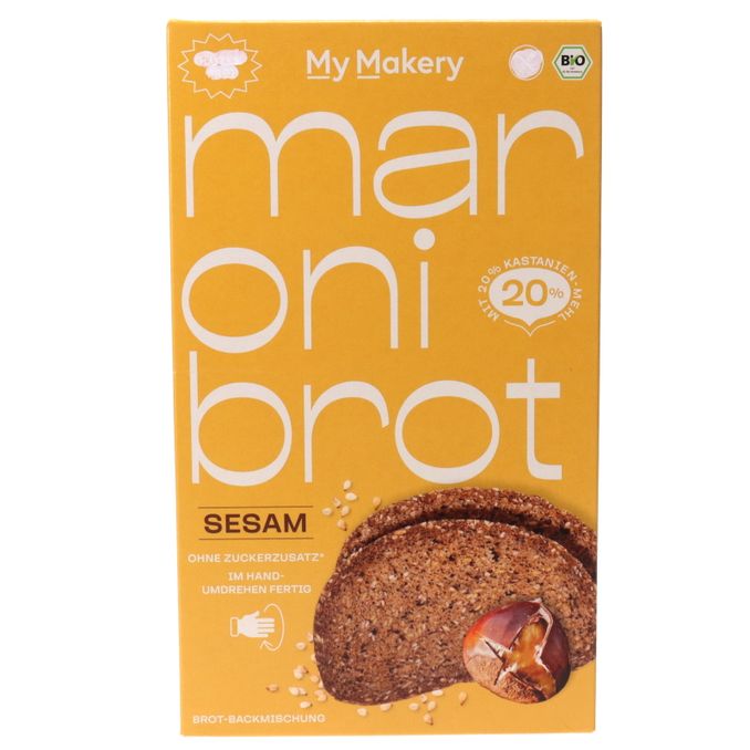 My Makery BIO Brotbackmischung Maronibrot Sesam