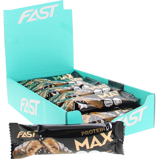 Fast MAX Karamel Protein Bar 18-pak