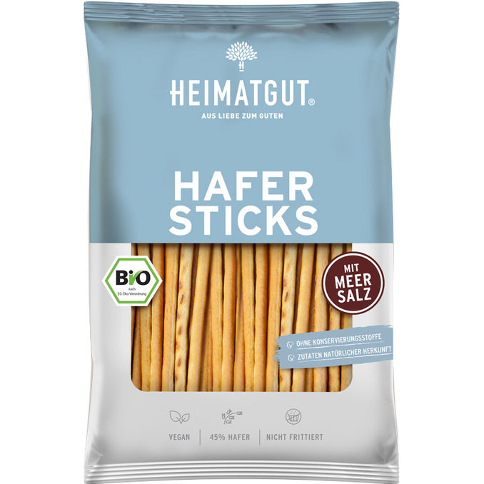 Heimatgut BIO Hafersticks mit Meersalz