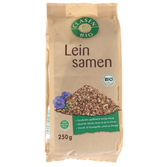 CLASEN BIO Leinsamen geschrotet