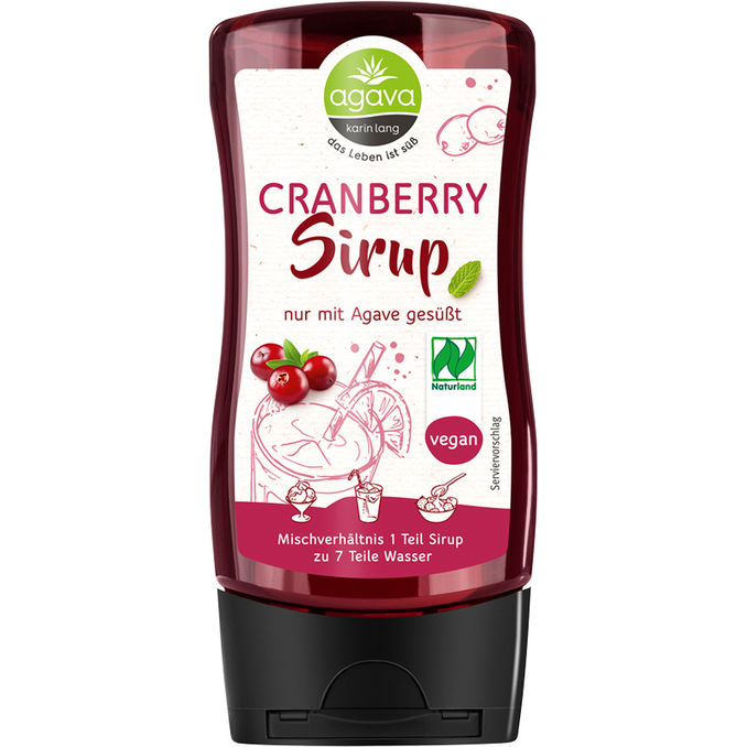 agava BIO Cranberrysirup