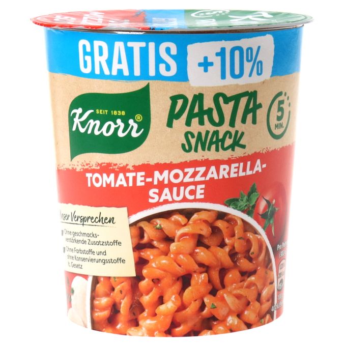 Knorr Pasta Snack mit Tomate Mozzarella