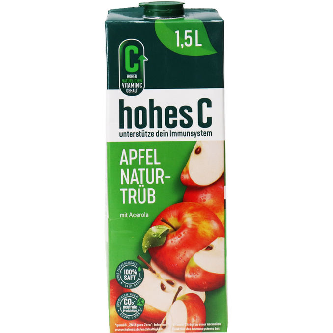 Hohes C Apfelsaft naturtrüb
