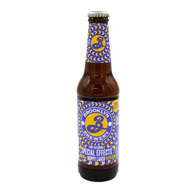 Brooklyn Low Alcohol Hoppy Lager Beer 0.4 ABV 4 x 330ml, 1320ml from