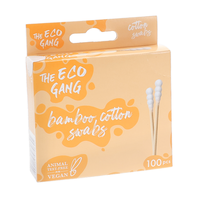 The Eco Gang Bamboo Cotton Swabs Spiraalivanupuikot