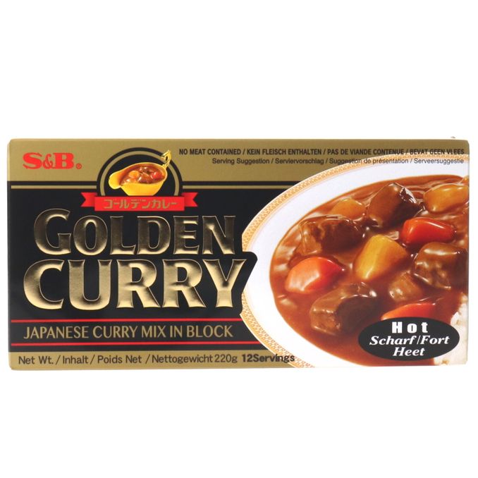 S&B Japan Golden Curry Mix, scharf (in Würfeln)
