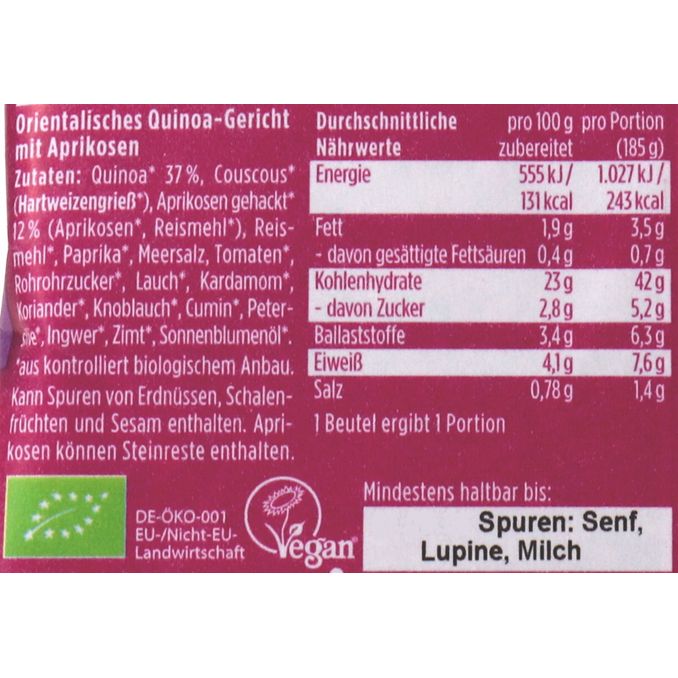 Davert BIO Quinoa-Cup