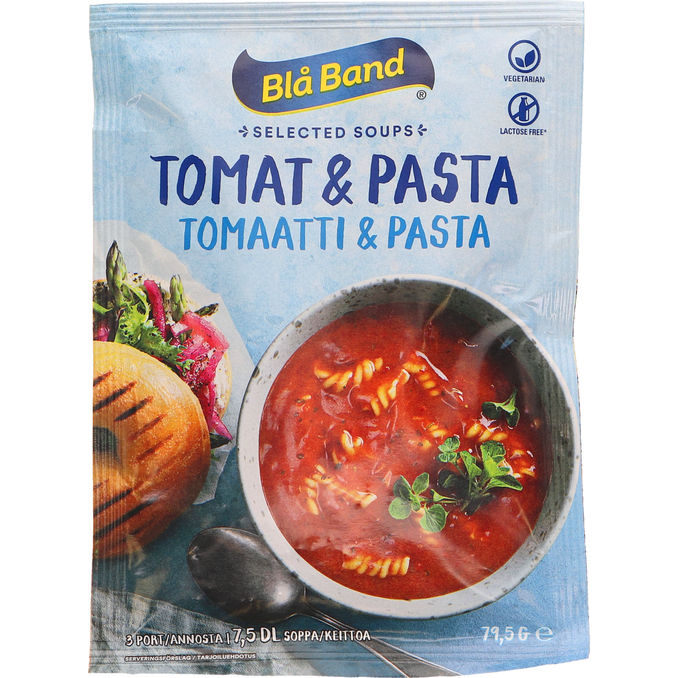 Blå Band 3 x Tomat & Pastasoppa