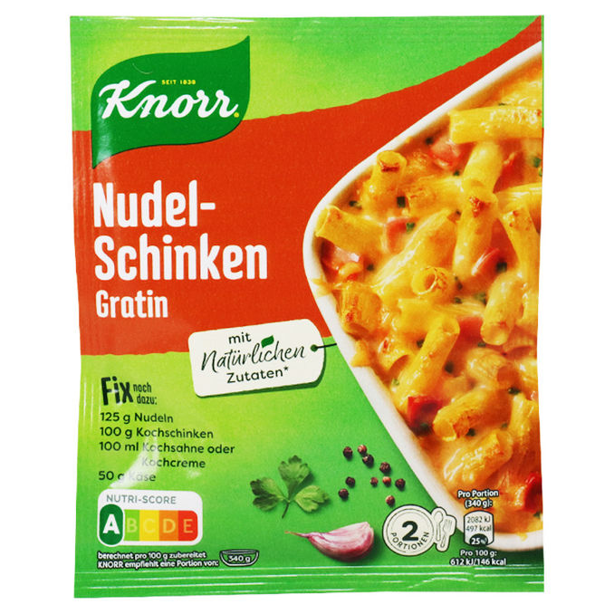 Knorr Fix Nudel-Schinken Gratin