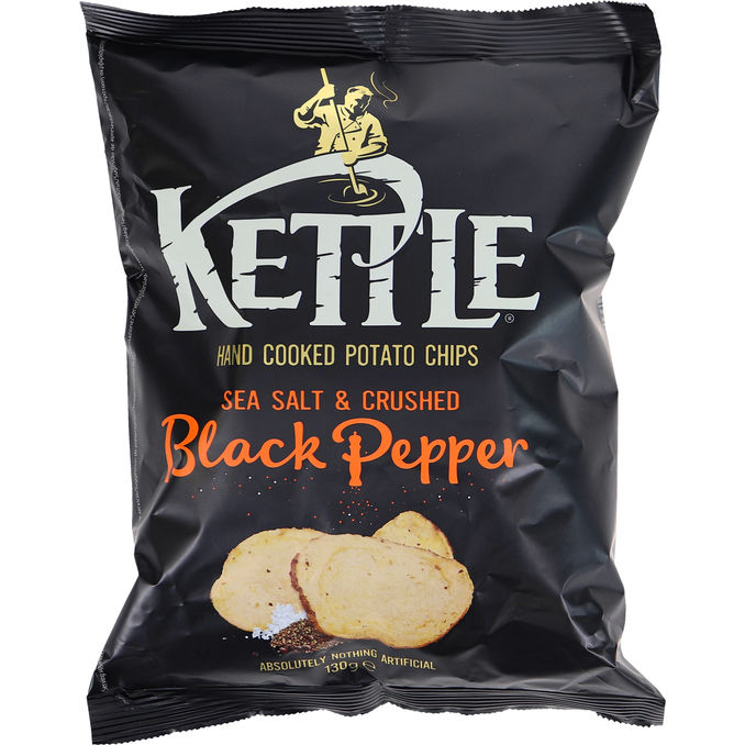 Kettle Chips Sea Salt & Crushed Black Pepper