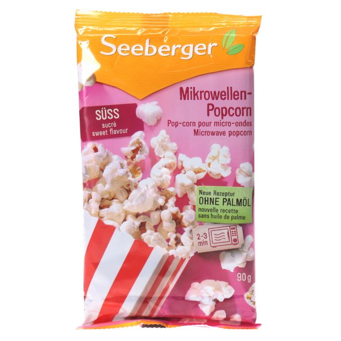 Seeberger Mikrowellen Popcorn, süß