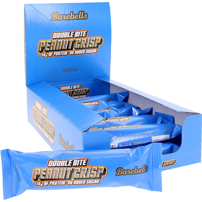 Barebells Proteiinipatukka Double Bite Peanut Crisp 12-pack 