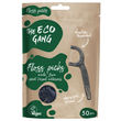The Eco Gang Zahnseide-Sticks Holzkohle, 50er Pack