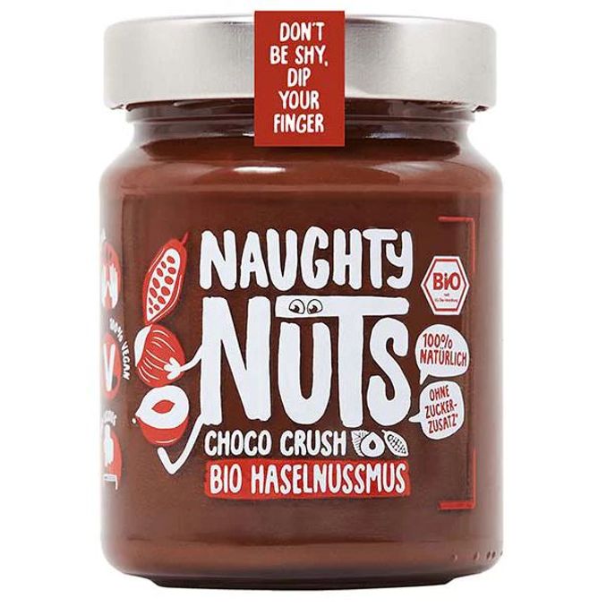 Naughty Nuts BIO Haselnussmus mit Kakao