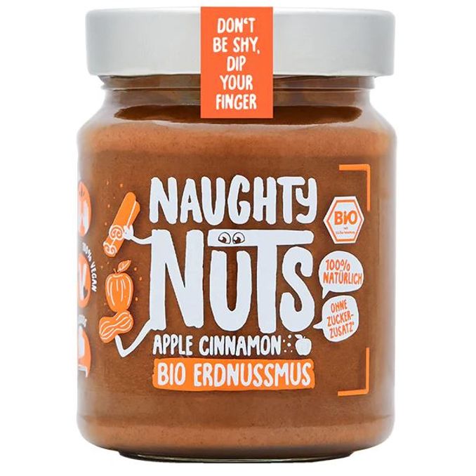Naughty Nuts BIO Erdnussmus Apfel & Zimt