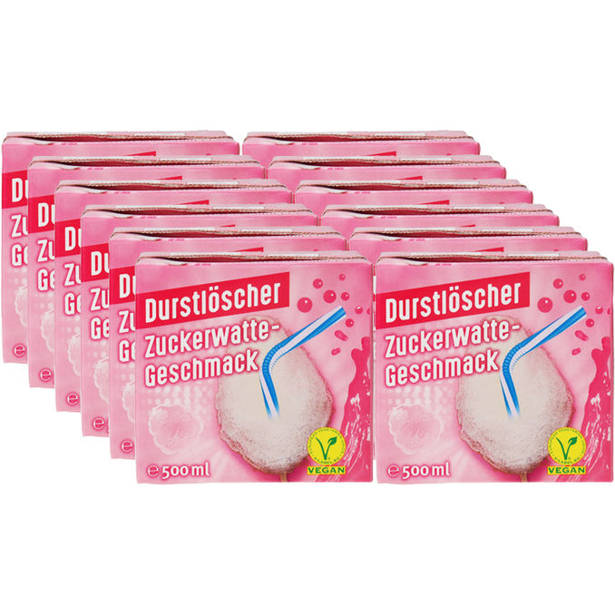 Durstlöscher Zuckerwatte, 12er Pack