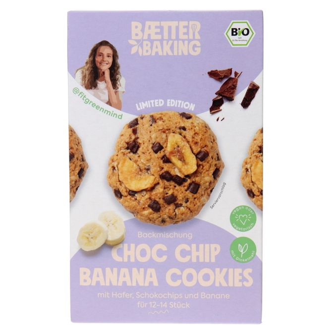 Baetter Baking BIO Backmischung Choc Chip Banana Cookies