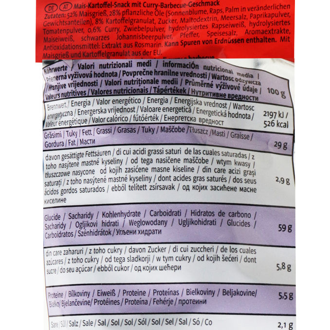 American Fries BBQCurryStyle, 125g von XOX Motatos