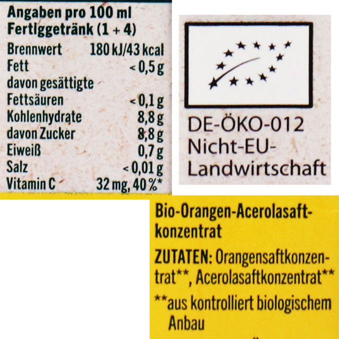 hohes C BIO Essence Milde Orange
