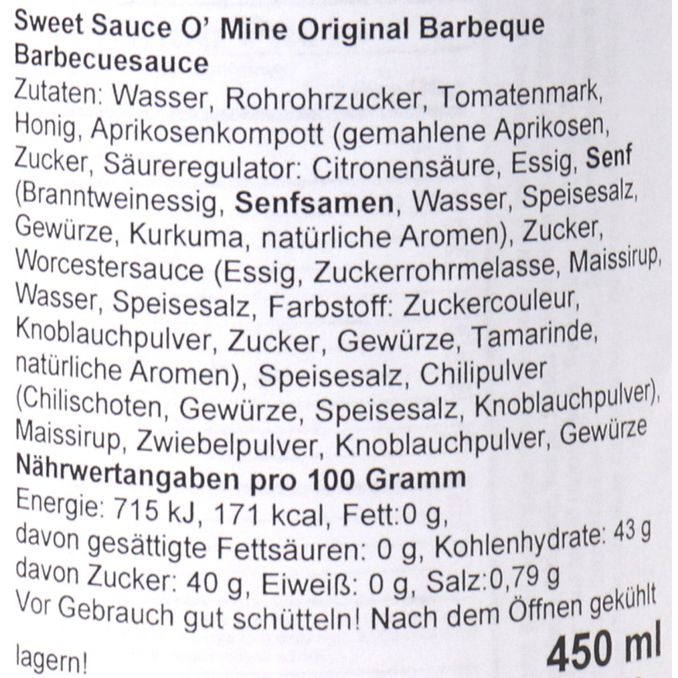 Original BBQ Sauce, 450ml von Lambert´s Motatos