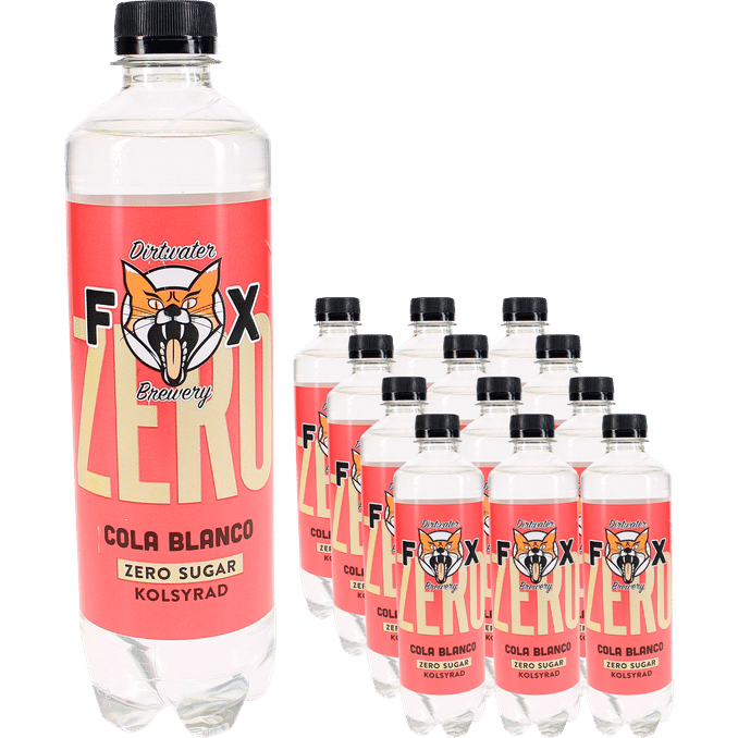 Läs mer om Fox Läsk Zero Cola Blanco 12-pack
