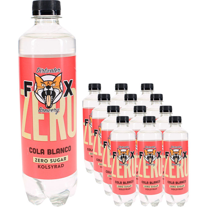 Fox Läsk Zero Cola Blanco 12-pack