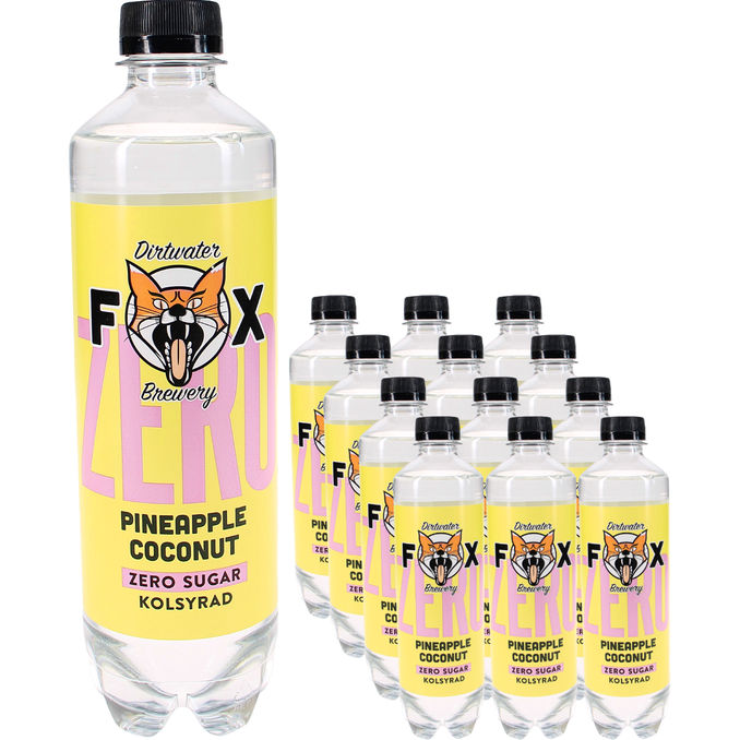 Fox Läsk Zero Pineapple 12-pack