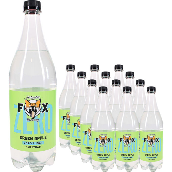 Läs mer om Fox Läsk Zero Green Apple 12-pack