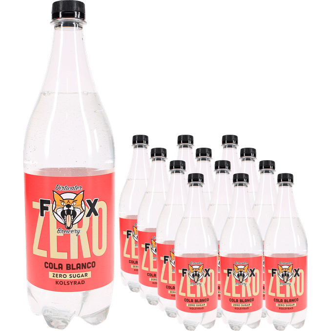 Läs mer om Fox Läsk Zero Cola Blanco 12-pack