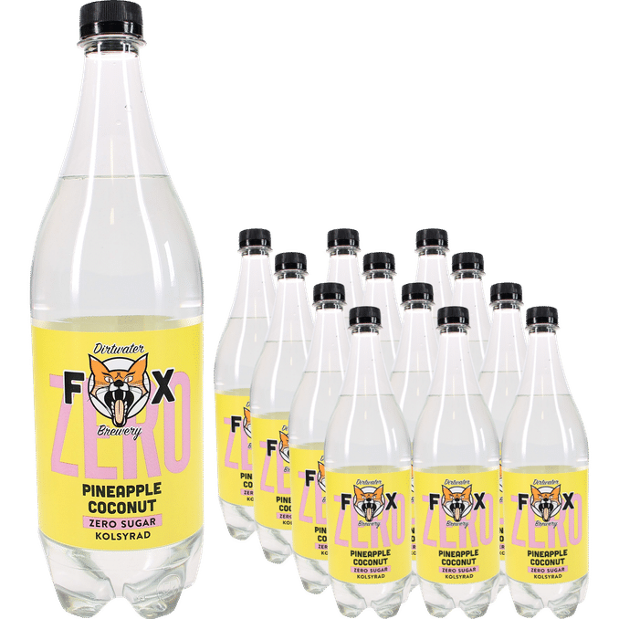 Läs mer om Fox Läsk Zero Pineapple Coconut 12-pack
