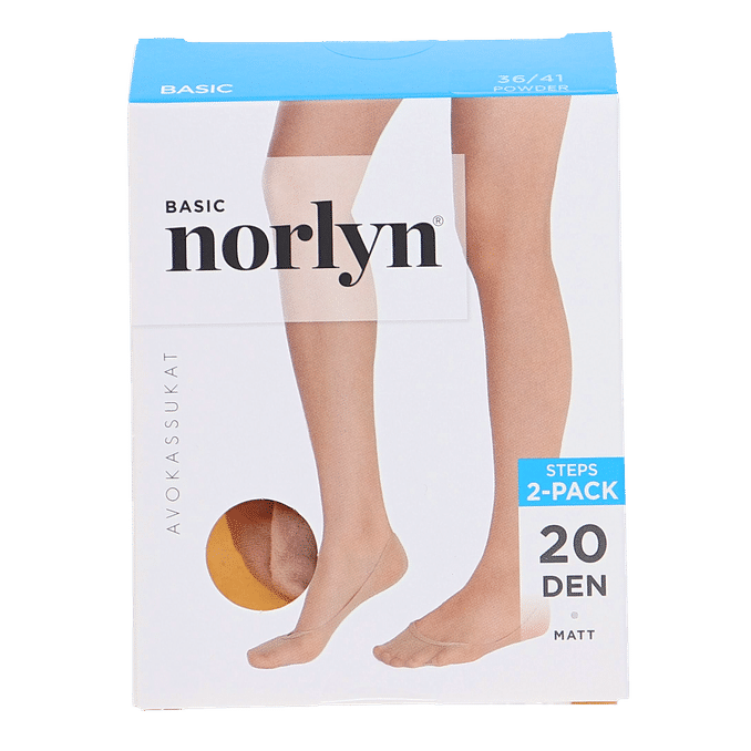 Norlyn 2 x Tunna Steps Basic Powder Stl 36-41 2-pack