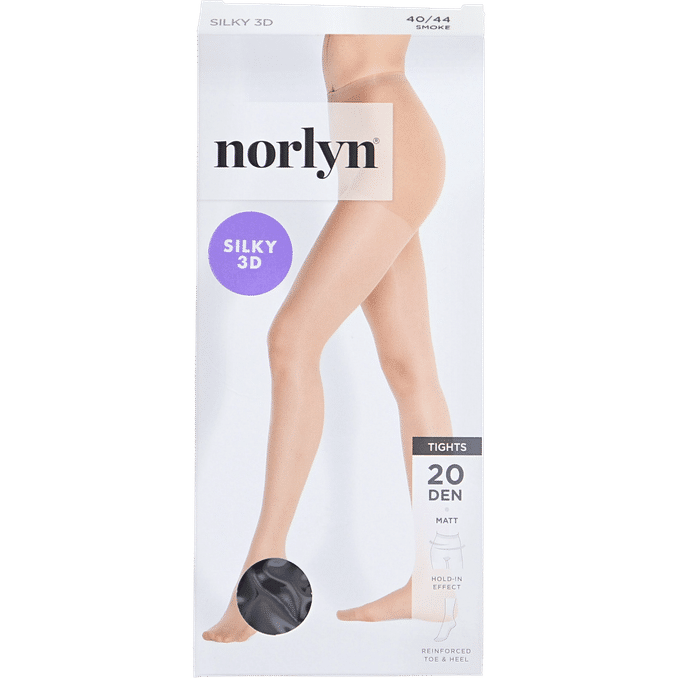 Norlyn Silky Strumpbyxa 20D Smoke Stl 40-44 5-pack
