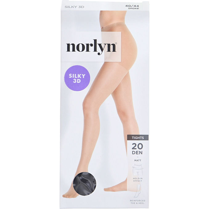 Norlyn Silky Strumpbyxa 20D Smoke Stl 40-44 5-pack