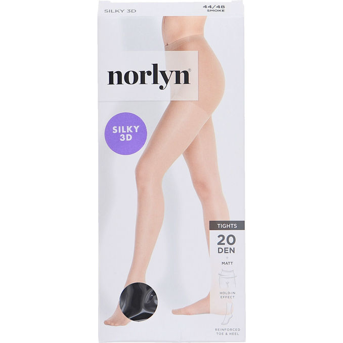 Norlyn Silky Strumpbyxa 20D Smoke Stl 44-48 5-pack