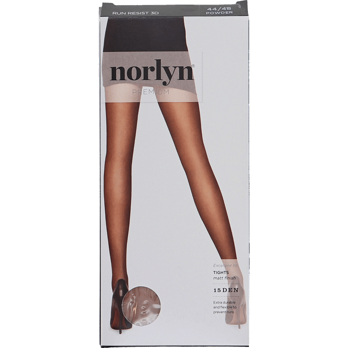 Norlyn 2 x Strumpbyxa Run Resist 3D 15 Den Powder Stl 44-48