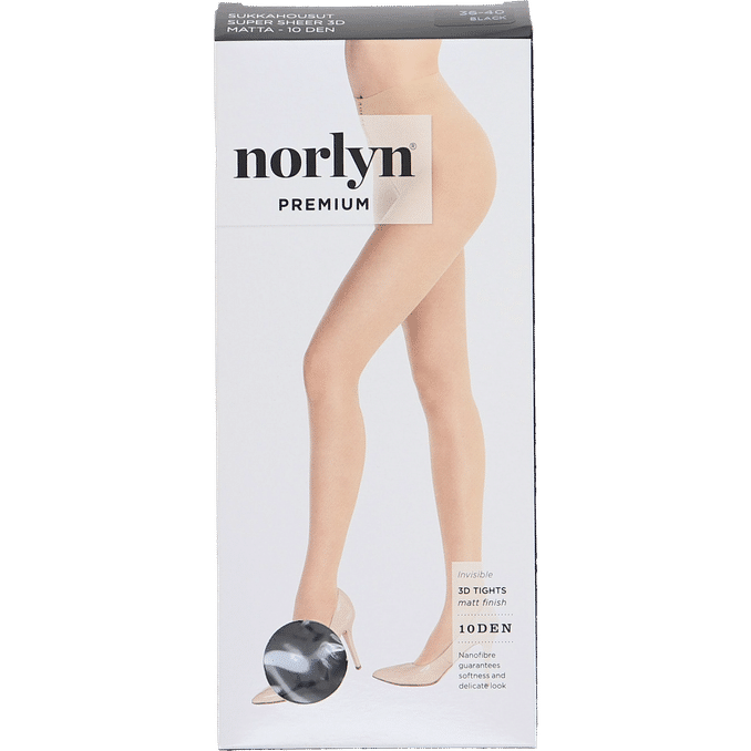 Läs mer om Norlyn 2 x Premium Super Sheer Tights Powder Stl 36-40