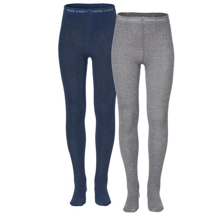 Pierre Robert Sukkahousut Harmaa & Tummansininen 110-116