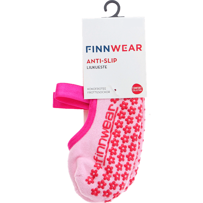Finnwear Anti-Glid Sockor Rosa Stl 25-27