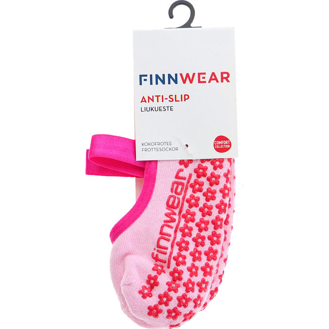 Finnwear Anti-Glid Sockor Rosa Stl 25-27