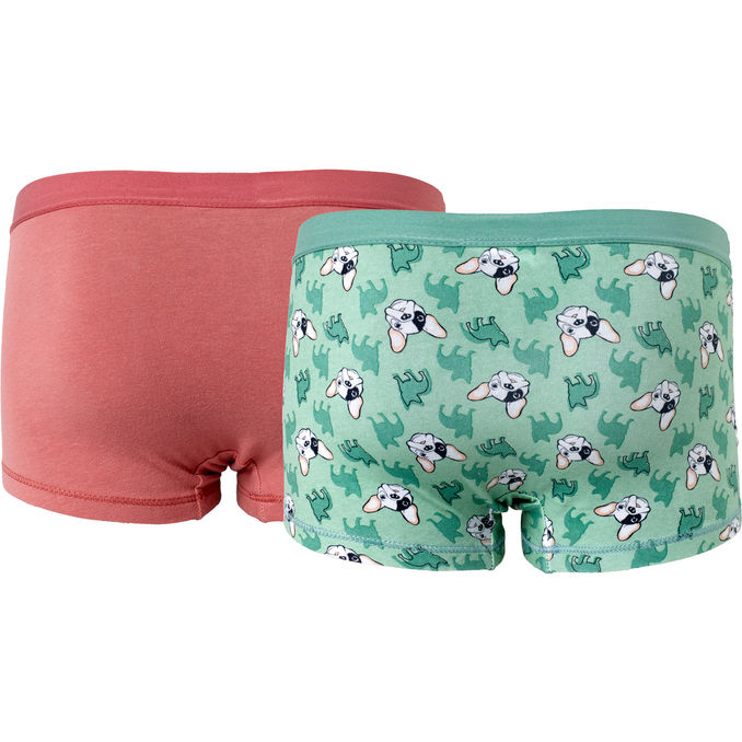 Pierre Robert Boxershorts 2 stk. Kids Girl Girl Light Green Mahogny 122-128