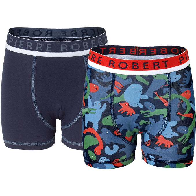 Pierre Robert Kalsonger Boxer Barn Orange Navy Stl 98/104 5x 2-pack