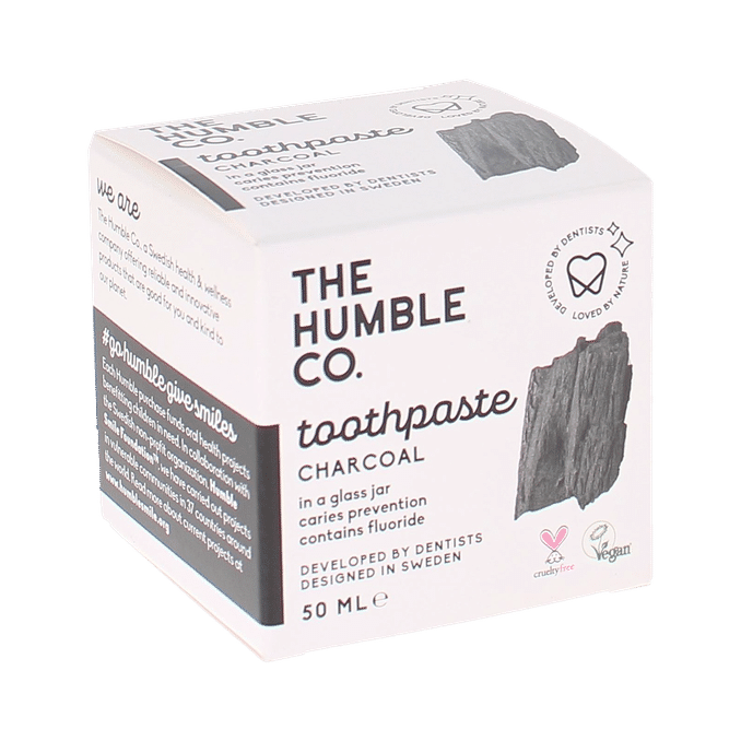 Läs mer om Humble Tandkräm Charcoal Burk