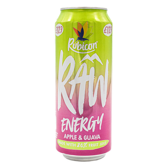 Rubicon Raw Energy Apple & Guava 500ml, 500ml from Rubicon Motatos