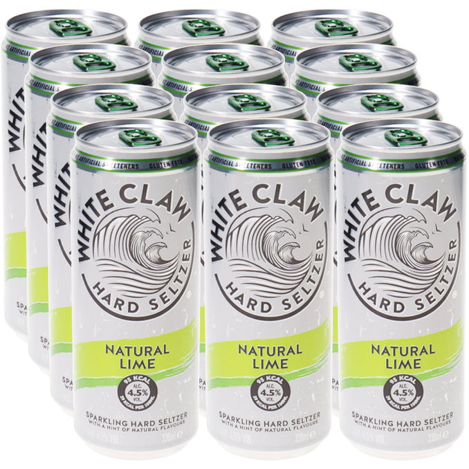 White Claw Hard Seltzer Limettenspritz 4,5% Alkohol, 12er Pack (EINWEG) zzgl. Pfand