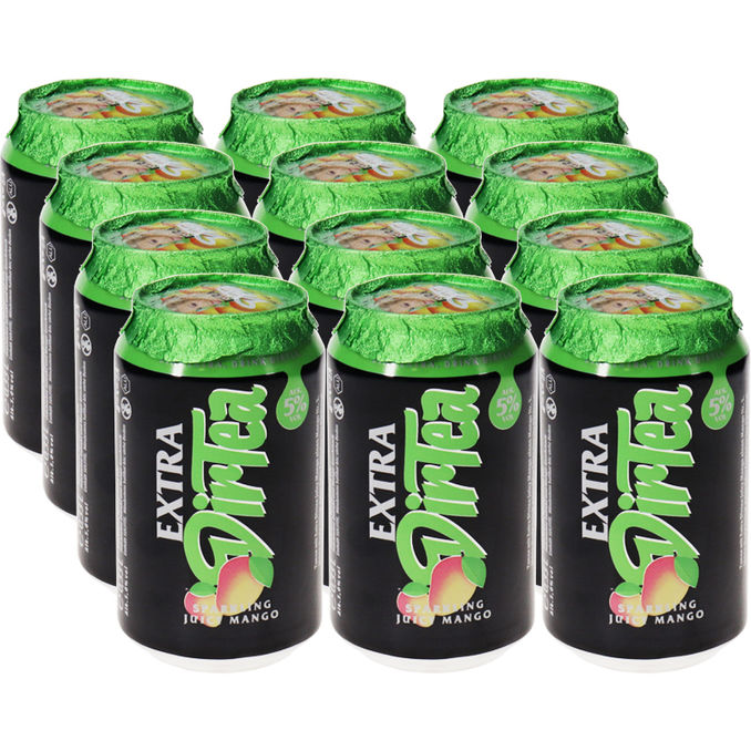 Dirtea Fruchtwein-Mixgetränk Extra Sparkling Juicy Mango, 12er Pack (EINWEG) zzgl. Pfand