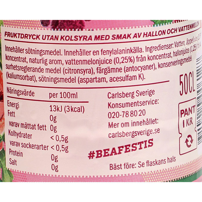 Festis Raspberry Watermelon Sockerfri