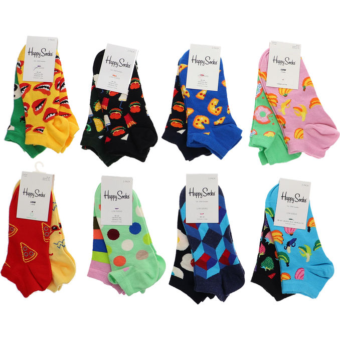 Happy Socks Ankel Strømper 2 stk str 36-40