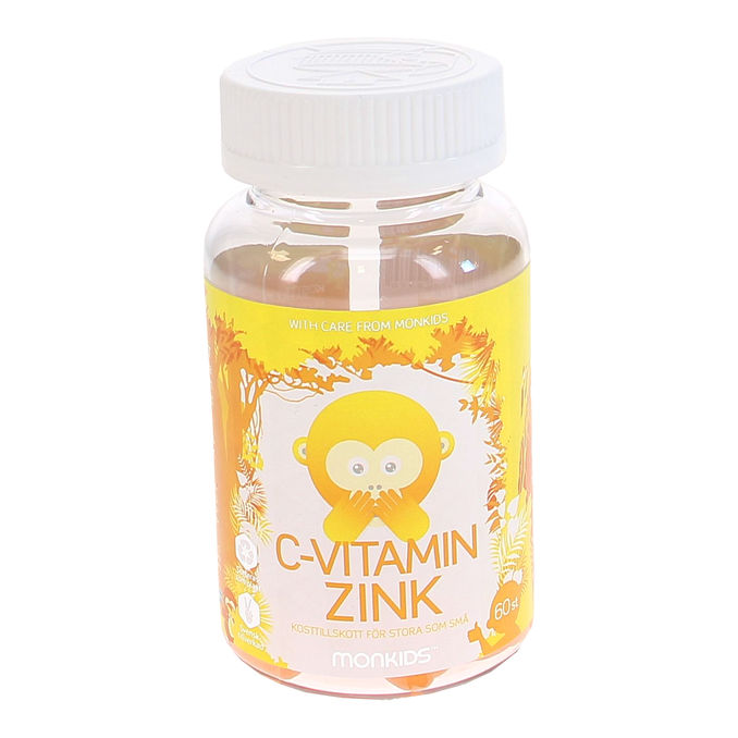 Monkids Vitamin Gummies C-vitamin+Zink 60 stk 